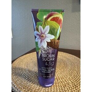 Bath & Body Works BROWN SUGAR & FIG 8oz Ultra Shea Body Cream Lotion Disc.